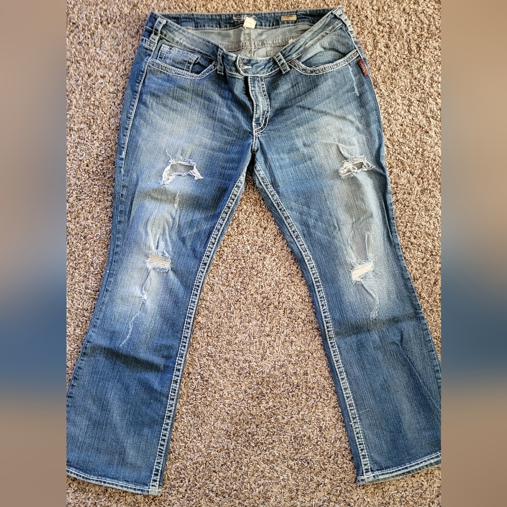 Women's Silver Jeans Size 18